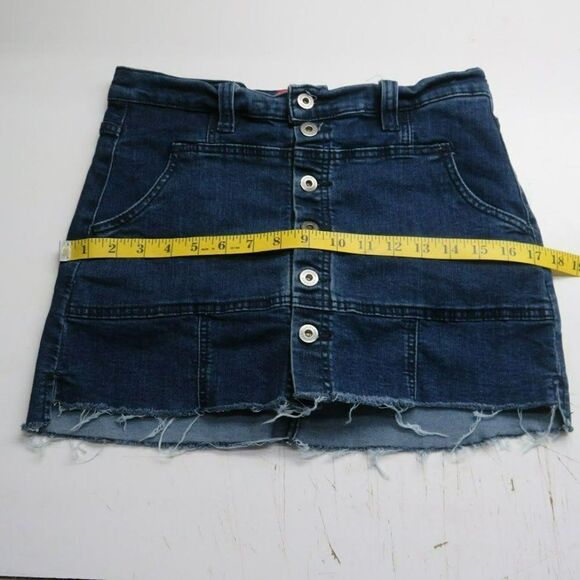 Union Bay Button Fly Denim Skirt Women's Size 3 Medium Wash Blue Jean - Picture 8 of 10